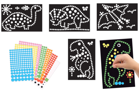 tableau gommettes dinosaures - Card Making Kits – 10doigts.fr