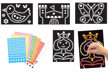 tableau gommettes fantaisie - Card Making Kits – 10doigts.fr
