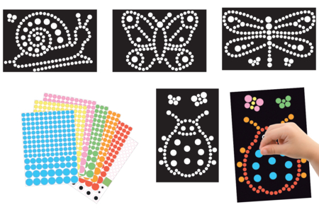 tableau gommettes insecte - Card Making Kits – 10doigts.fr