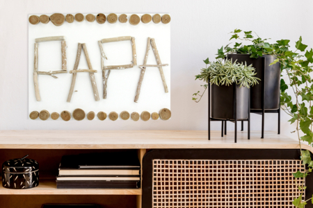 cuadro papá madera flotante - Manualidades día del padre – 10doigts.fr