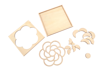 Wooden Flower Puzzle Boards - 4 Pieces - 5 - Puzzles - 10doigts.com - Puzzles – 10doigts.fr