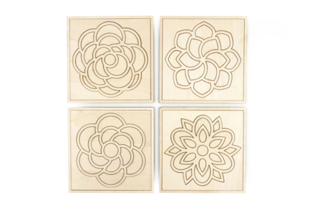 Wooden Flower Puzzle Boards - 4 Pieces - 3 - Puzzles - 10doigts.com - Puzzles – 10doigts.fr