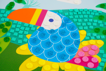 cuadros gommette tucán - Kits creativos gomets – 10doigts.fr