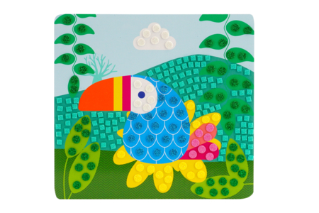 Tableaux gommettes animaux - 4 pièces - Kits de manualidades gomets – 10doigts.fr