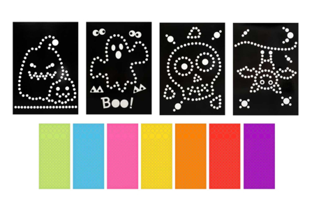 Halloween Sticker Boards - 4 Pieces - 1 - Halloween Craft Kits - 10doigts.com - Halloween Craft Kits – 10doigts.fr