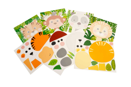 Cuadros puzzle animales de la jungla - 4 unidads - Kits educativos: el placer de aprender a través de la manipulación. – 10doigts.fr