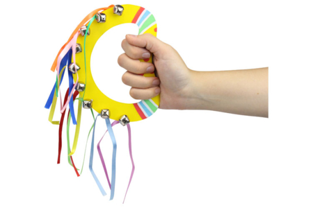 Pandereta con cascabeles personalizable - Instrumentos de música – 10doigts.fr