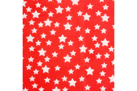 Printed Cotton Fabric Coupon with White Stars on Red Background - 43 x 53 cm - 3 - Fabric Coupons - 10doigts.com - Fabric Coupons – 10doigts.fr