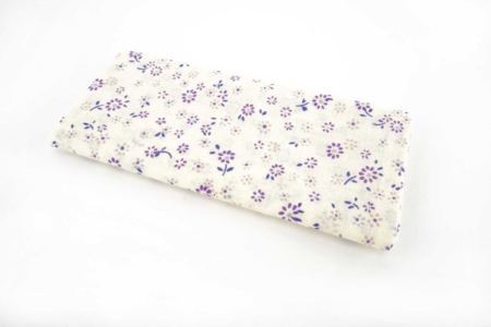 tela de algodón flores morado - Telas en ofertas – 10doigts.fr