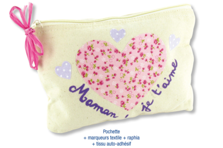 Natural Cotton Jewelry Pouch with Zipper Closure - 6 - Mother's Day Crafts - 10doigts.com - Mother's Day Crafts – 10doigts.fr