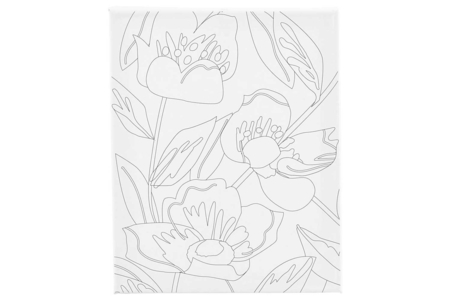 Printed Canvas for Painting - Poppies - 3 - Stretched Frames and Canvas Boards - 10doigts.com - Stretched Frames and Canvas Boards – 10doigts.fr