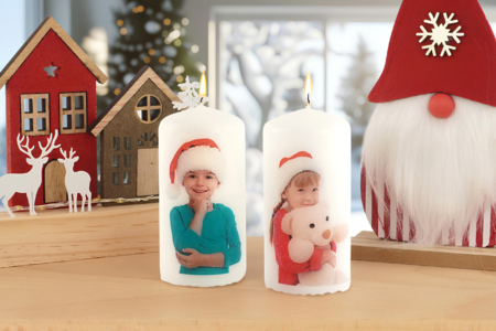 Transfer a Photo onto a Candle - 1 - Craft Activities for Holiday Tables - 10doigts.com - Craft Activities for Holiday Tables – 10doigts.fr