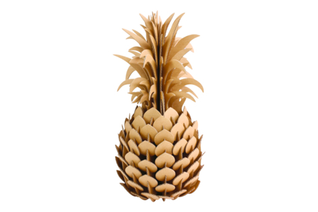 Cardboard Pineapple to Assemble - 1 - Cardboard Decorations - 10doigts.com - Cardboard Decorations – 10doigts.fr