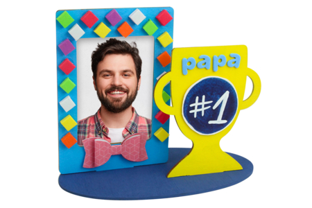 trophée papa lettre en mousse - Alphabet Stickers, Messages – 10doigts.fr