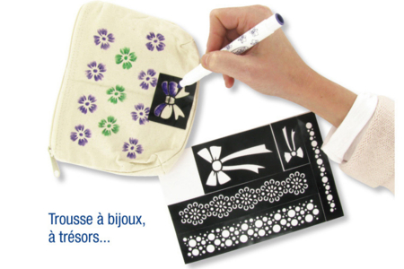 Removable Adhesive Stencils "Hummingbird" - 3 - Adhesive Stencils - 10doigts.com - Adhesive Stencils – 10doigts.fr