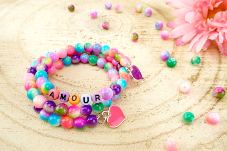 tuto pulsera arcoíris - Manualidades día de la madre – 10doigts.fr
