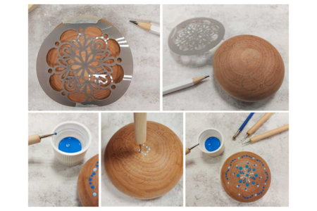 Mandalas Stencils - 12 Pieces - 2 - Stencils - 10doigts.com - Stencils: the ideal tool to get started with painting – 10doigts.fr