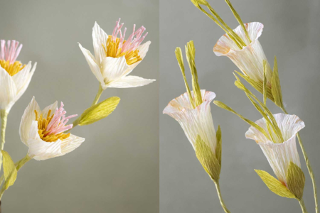 Un kit creativo flores otoño - Flores de papel crepé para manualidades: crea ramos duraderos – 10doigts.fr