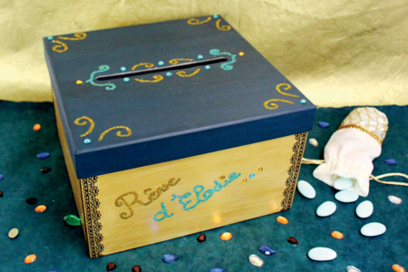 Square White Cardboard Urn - 5 - Cardboard Boxes and Baskets - 10doigts.com - Cardboard Boxes and Baskets – 10doigts.fr