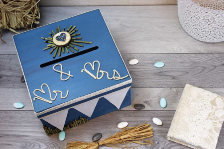 Square White Cardboard Urn - 2 - Cardboard Boxes and Baskets - 10doigts.com - Cardboard Boxes and Baskets – 10doigts.fr