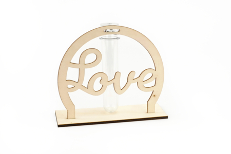DIY Wooden LOVE Bud Vase - 4 - Office Supplies - 10doigts.com - Office Supplies – 10doigts.fr
