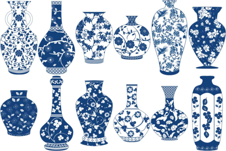 Vintage Cardboard Vases - 12 Shapes - 1 - Cardboard Shapes - 10doigts.com - Cardboard Shapes – 10doigts.fr