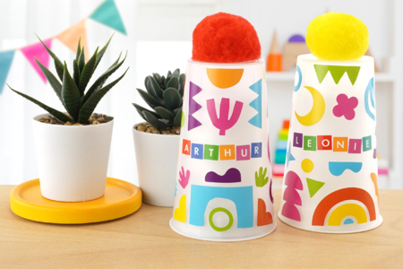 Pompones gigantes 4 cm - 20 unidads - Pompones para manualidades creativas – 10doigts.fr