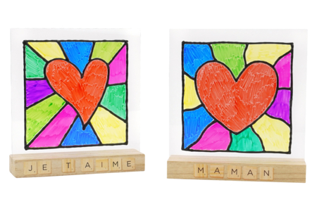 Heart Stained Glass for Mother's Day - 5 - Mother's Day Crafts - 10doigts.com - Mother's Day Crafts – 10doigts.fr