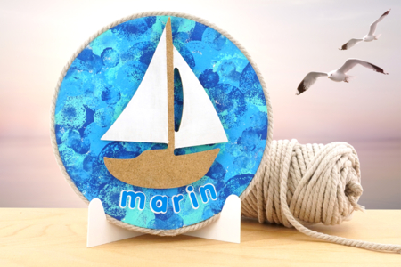 Ocean and Sailboat Canvas - 1 - Ocean Crafts: Dive into a Creative and Sensory World - 10doigts.com - Ocean Crafts: Dive into a Creative and Sensory World – 10doigts.fr