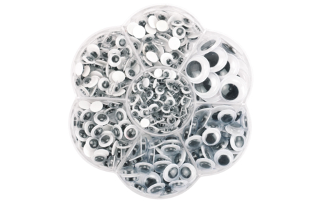Adhesive Wiggle Eyes Set - 480 Pieces - 1 - Googly Eyes - 10doigts.com - Googly Eyes – 10doigts.fr