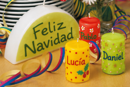 Bolígrafo de cera para velas - Pinturas en tonos navideños – 10doigts.fr