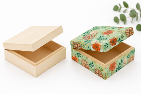 Caja cuadrada - Cajas de madera – 10doigts.fr