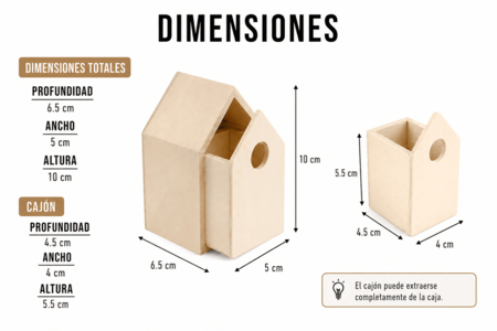 Dimensiones - Cajas de madera – 10doigts.fr