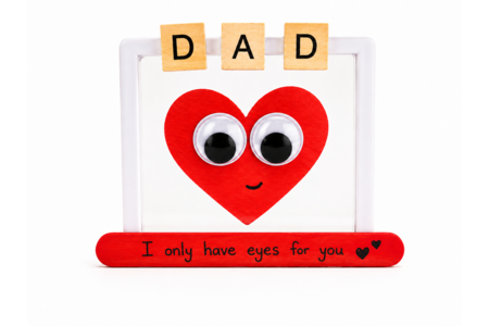 frame father's day heart eyes - Handmade activities for Parents' Day – 10doigts.fr