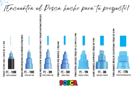 GUIDE POSCA - Rotuladores de punta fina – 10doigts.fr