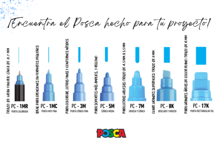 GUIDE POSCA - Marcadores POSCA: la referencia mundial de la pintura nómada – 10doigts.fr
