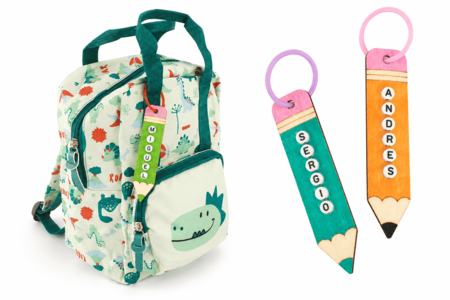 llavero nombre mochila escuela - Manualidades para la creación de tus joyas – 10doigts.fr
