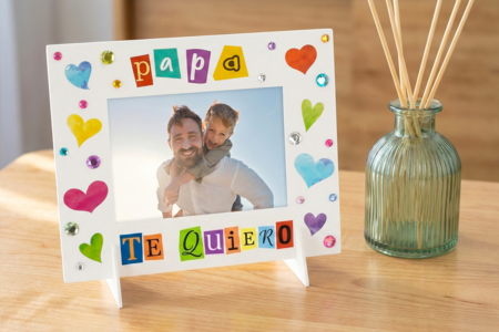 marco de regalo día del padre - Manualidades día del padre – 10doigts.fr