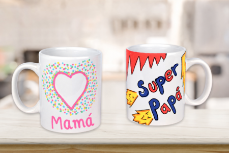 Taza de cerámica blanca - Soportes de cerámica para decorar – 10doigts.fr