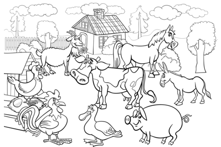 Dibujos para imprimir : Animales-granja3 – 10 Doigts