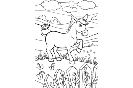 Dibujos para imprimir : Animales-granja5 – 10 Doigts