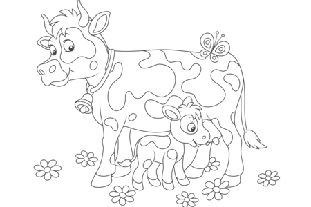 Dibujos para imprimir : Animales-granja9 – 10 Doigts