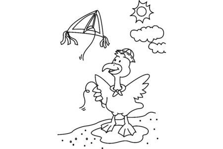 Dibujos para imprimir : Canard05 – 10 Doigts