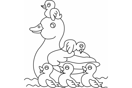 Dibujos para imprimir : Canard15 – 10 Doigts