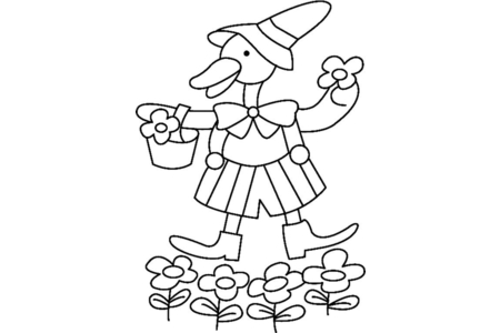 Dibujos para imprimir : Canard20 – 10 Doigts