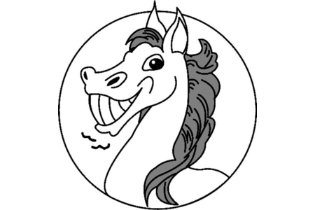 Dibujos para imprimir : Caballo 04 – 10 Doigts