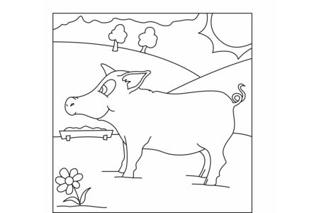 Dibujos para imprimir : Cerdo 09 – 10 Doigts