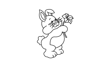 Dibujos para imprimir : Conejo03 – 10 Doigts