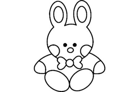 Dibujos para imprimir : Conejo05 – 10 Doigts