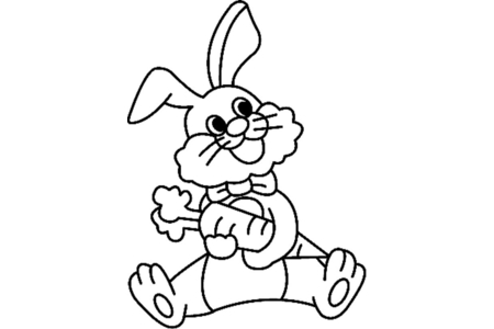 Dibujos para imprimir : Conejo07 – 10 Doigts